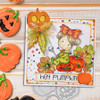 Pumpkin Boo Halloween (precolored deep skintones)- printable digital stamp download with free SVG /DXF files