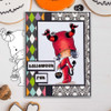 Cute Little Devil Boo Halloween (precolored deep skintones)- printable digital stamp download with free SVG /DXF files