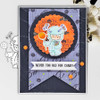 Monster Boo Halloween - printable digital stamp download with free SVG /DXF files