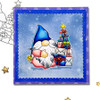 Gift Tree - Gnome Festive Fun printable craft digital stamp download with free SVG /DXF files