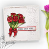 Blooms 5 Tulips Flower bundle - digital stamp, digistamp for cards, cardmaking, crafting and stickers