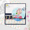 Flower Fairy Kissing a Frog/Toad/Lily Pond -  Winnie Daisy Fairy cute girl printable clipart digital stamp, digistamp for cards, cardmaking, crafting and stickers