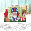 American Football Gnome For Men - Bundle of printable clipart digital stamp, digistamp for cards, cardmaking, crafting and stickers