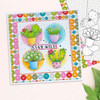 Cactus Love - printable clipart digital stamp for cardmaking, craft & stickers