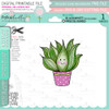 Plant Fun (precoloured) printable clipart digital stamp for cardmaking, craft & stickers