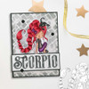 Scorpio digital stamp - (COLOUR - LIGHT SKINTONES) printable clipart  for cardmaking, craft, scrapbooking & stickers