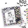 Boo Ghost Halloween Gnome digital stamp - (COLOUR) printable clipart  for cardmaking, craft, scrapbooking & stickers
