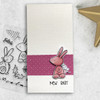 All is Calm Winter Rabbits - Christmas 3 x 4" clear photopolymer stamp set