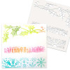 Christmas Holly Gift Snow 3 in 1 Craft Stencil - 6 x 6"