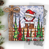 Merry Santa Christmas Holiday clear stamps 3 x 6"