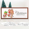 Decorating the Tree - Gingerbread Holly digital stamp - (COLOUR) printable clipart  for cardmaking, craft, scrapbooking & stickers