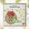 Christmas Tree Shopping - Gingerbread Holly digital stamp - (COLOUR) printable clipart  for cardmaking, craft, scrapbooking & stickers