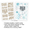 Jingle Bells Bold Messages & Greetings Christmas Clear stamp set