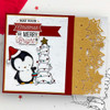 Snowball Tree Theo Penguin digital stamp - printable clipart  for cardmaking, craft, scrapbooking & stickers