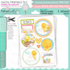 Spring into Easter BIG KAHUNA cute printable craft digital stamp bundle