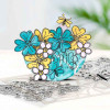 Hearts and Flowers Butterfly Stamp 1 - 8 photopolymer clear stamps for card making, crafts, scrapbooking