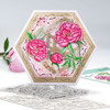 Peony Bloom & Grow clear craft card making stamps