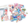 JUMBLES - Ocean/sea/beach 50 piece laser cut Paper Ephemera pack