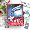 Bauble hat Bella Christmas bear - colour clipart printable stamp craft card making digital stamp download