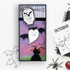 Ghastly Ghost Halloween printable digital stamp craft card making scrapbooking sticker