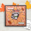 Ephemera Autumn Fall Fox - black and white plus colour printable stamps craft card making digital stamps download