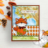 Autumn Fall Freddy Fox printable stamp craft card making digital stamp downloads -