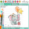 Special Gift elephant colour clipart printable digital stamp for card making, craft, scrapbooking, printable stickers