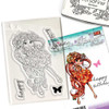 Marigold Darling Bud flower girl - Clear Polymer stamp set