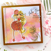 Dahlia Darling Bud flower girl - Clear Polymer stamp set