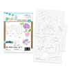 Hydrangea Ribbon Colour & Create Layering Stencils for Card making Crafts