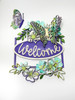 Butterfly Welcome plaque/sign - MDF DIY kit, Card Making, Craft,  Scrapbooking