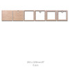 Square basic craft shapes frames