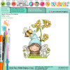 Bee cute - Bee Buzzy Gnome cute precoloured clipart – Printables for Card Making, Scrapbooking and Junk Journaling.