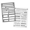 Perfectly Perfect Clear Strip Sentiment Stamps and Outline Dies VALUE BUNDLE - for card making, craft, scrapbooking, mixed media.