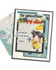 Cute Girl Grey gown 1 Graduation school student clipart for Card Making, Scrapbooking and Junk Journaling