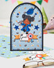 Cute Girl Grey gown 2 Graduation school student clipart for Card Making, Scrapbooking and Junk Journaling