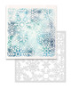 Super Snowflakes 8 x 8" Emboss-ink Stencil - card making, crafts, scrapbooking