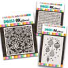 Beautiful Christmas Emboss-ink Stencil TRIO- card making, crafts, scrapbooking