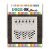 Twinkling Lights 6 x 6" Emboss-ink Stencil - card making, crafts, scrapbooking