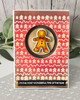Cute Gingerbread 6 x 6" Emboss-ink Stencil - card making, crafts, scrapbooking