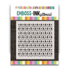 Cute Twinkling Christmas 6 x 6" Emboss-ink Stencil TRIO - card making, crafts, scrapbooking.