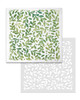 Pretty Berry background 6 x 6" Emboss-ink Stencil - card making, crafts, scrapbooking.