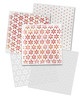 Poinsettia Dot 2 layering stencils 6 x 6" Emboss-ink Stencil - card making, crafts, scrapbooking.