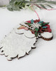 2 x Santa Claus Layered Ornaments/baubles1 - MDF wood blanks, plaques and decorations for card making, crafts, scrapbooking