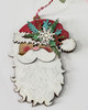 Layered MDF Santa Ornaments & Joy Tags – 4 Pcs Christmas Craft Wood blanks Set. Layered Tags/Ornaments/baubles - MDF wood blanks, plaques and decorations for card making, crafts, scrapbooking.