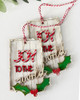 Layered MDF Santa Ornaments & Joy Tags – 4 Pcs Christmas Craft Wood blanks Set. Layered Tags/Ornaments/baubles - MDF wood blanks, plaques and decorations for card making, crafts, scrapbooking.