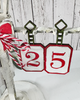 Advent Calendar Days of Christmas decoration -  Christmas Craft Wood blanks Set. Layered Tags/Ornaments/baubles  - MDF wood blanks, plaques and decorations for card making, crafts, scrapbooking