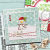 Gnome Tinsel Tangle clear stamps - buy one get one free - for card making, crafts, scrapbooking.