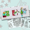 Gnome Tinsel Tangle clear stamps - buy one get one free - for card making, crafts, scrapbooking.