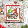 Gnome Tinsel Tangle clear stamps - buy one get one free - for card making, crafts, scrapbooking.